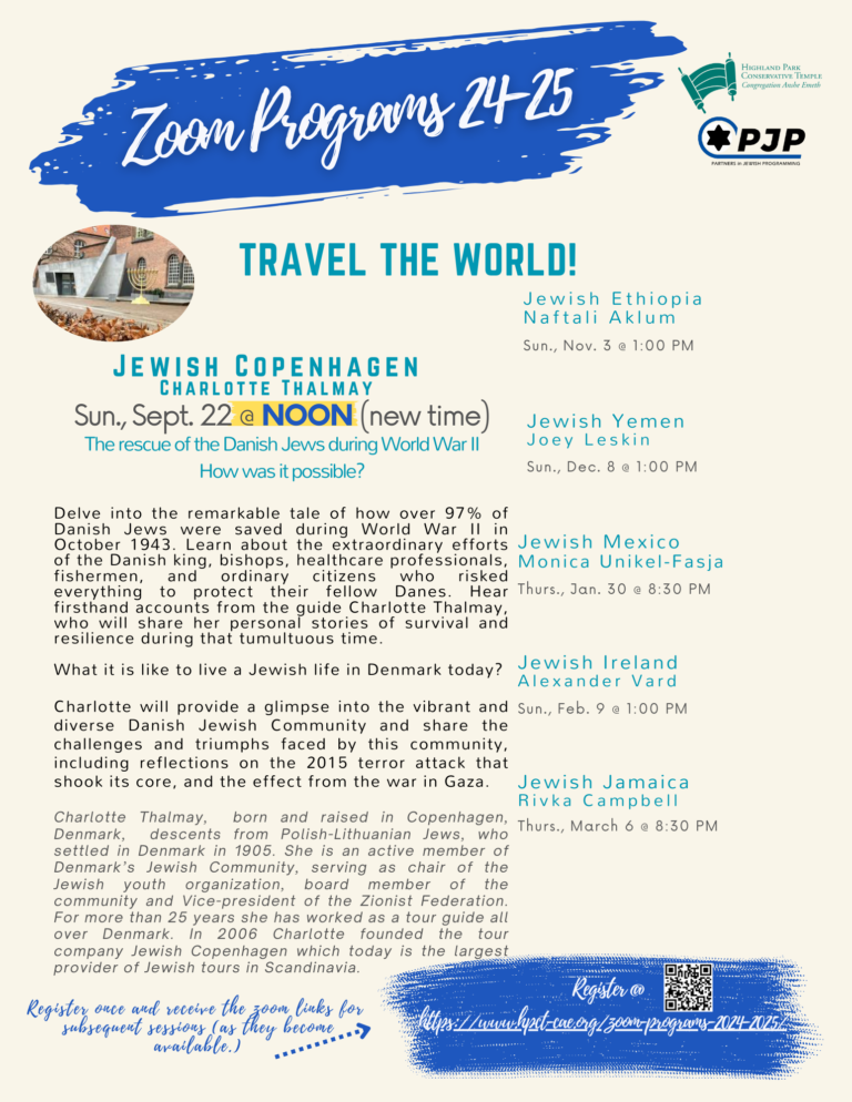 TRAVEL Zoom Program FY24-25 Copenhagen Time Change