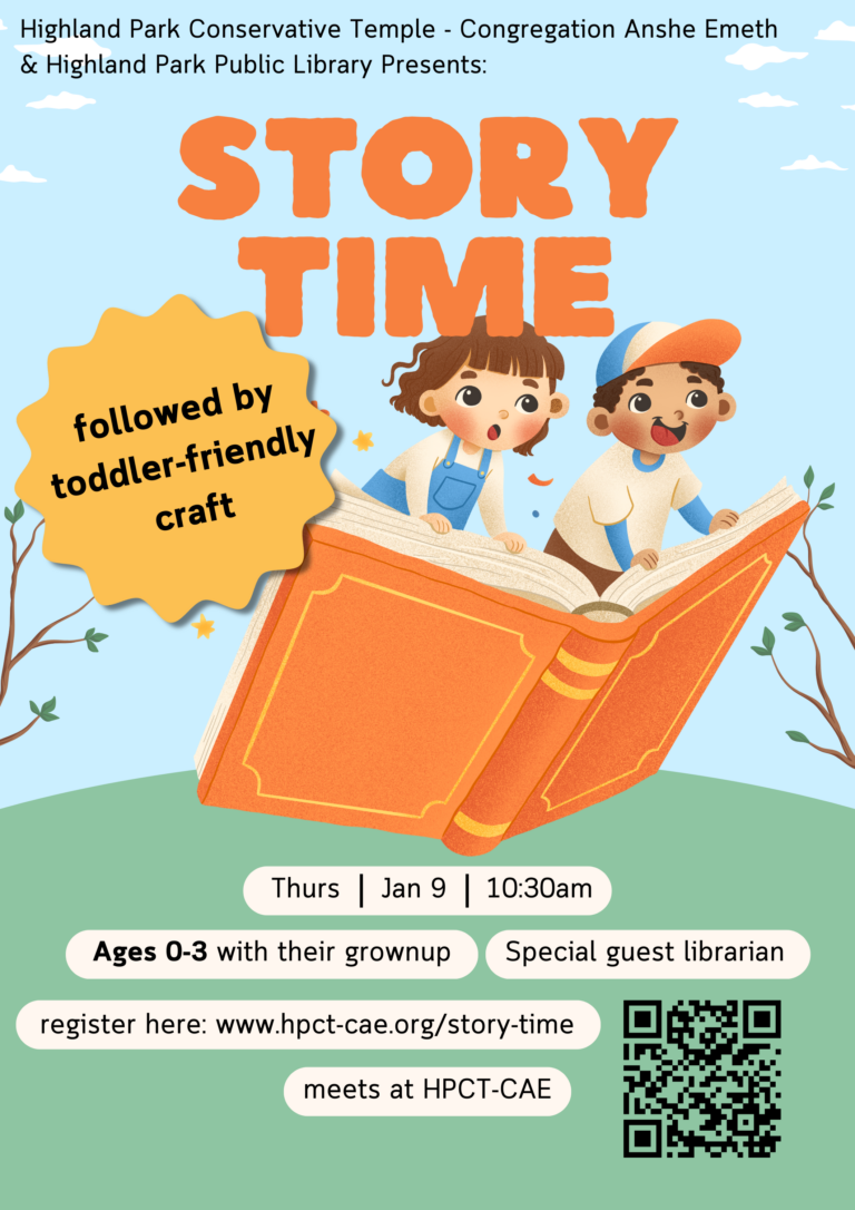 Toddler Story time and craft flyer