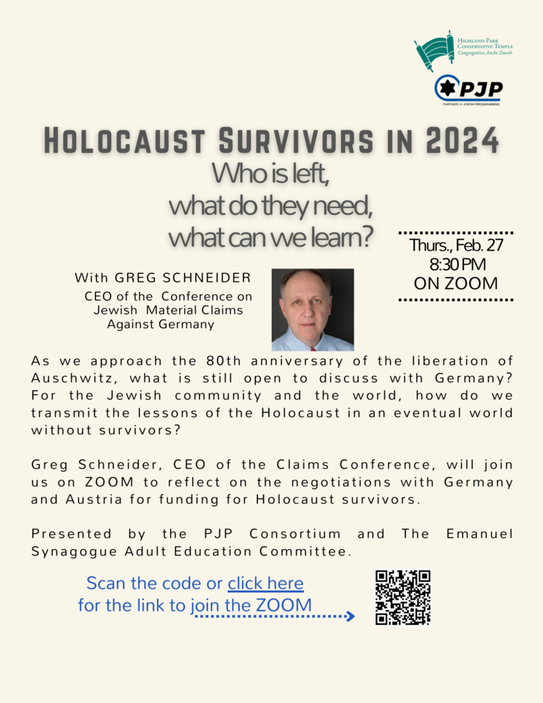 Holocaust Survivors zoom