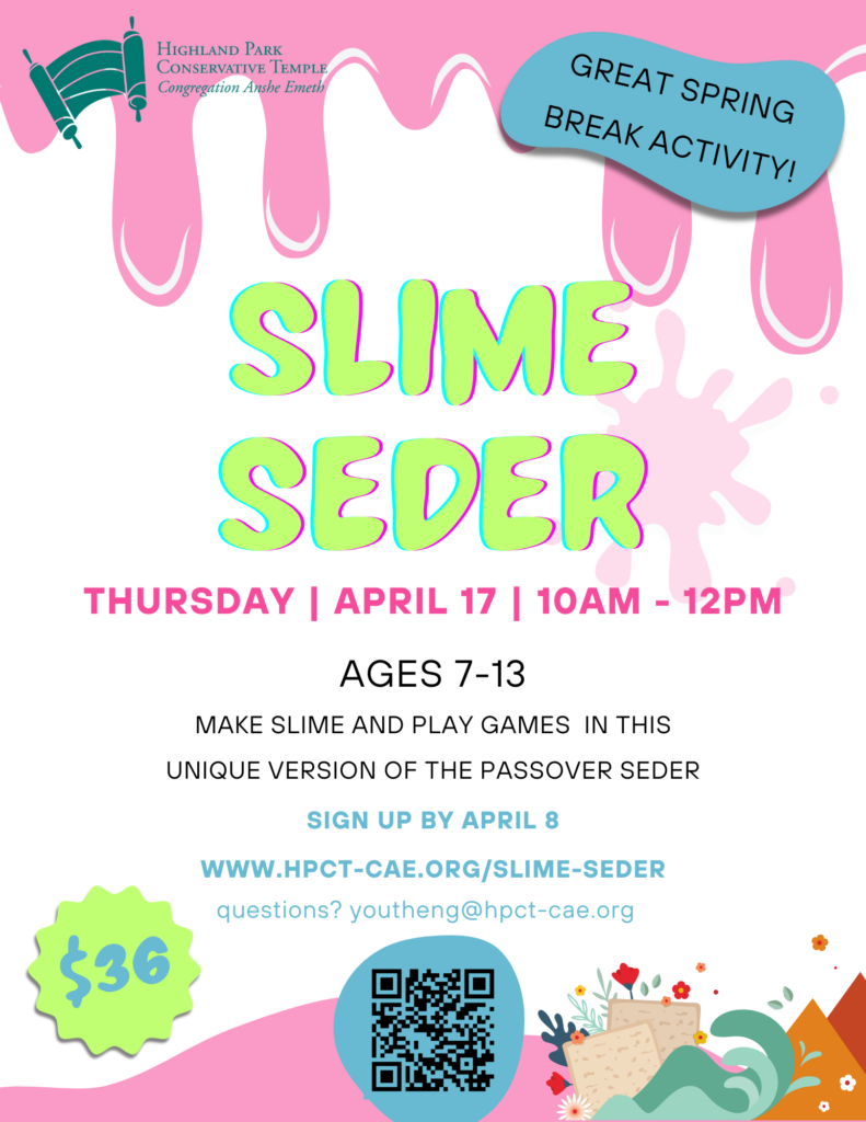 Slime Seder Flyer 2025